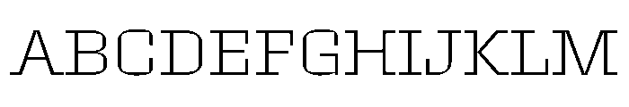 Roster Expanded Extra Light Font UPPERCASE