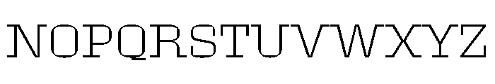 Roster Expanded Extra Light Font UPPERCASE