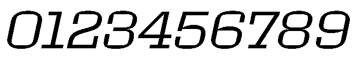 Roster Expanded Light Italic Font OTHER CHARS
