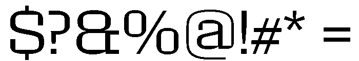 Roster Expanded Light Font OTHER CHARS