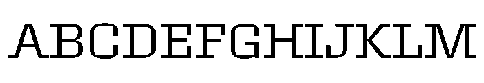Roster Expanded Light Font UPPERCASE