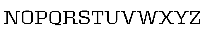Roster Expanded Light Font UPPERCASE