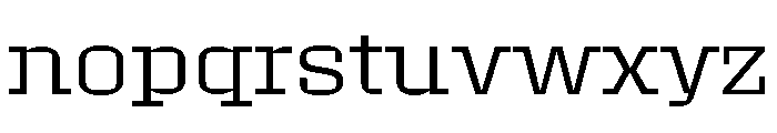 Roster Expanded Light Font LOWERCASE