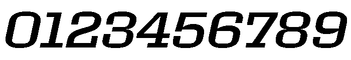 Roster Expanded Regular Italic Font OTHER CHARS