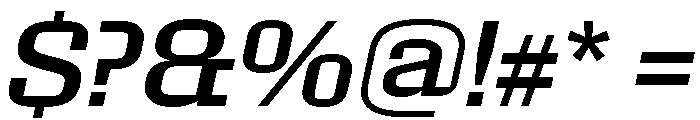 Roster Expanded Regular Italic Font OTHER CHARS