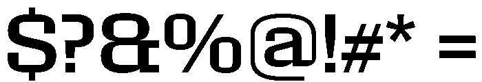 Roster Expanded Regular Font OTHER CHARS