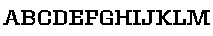 Roster Expanded Regular Font UPPERCASE