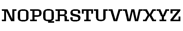 Roster Expanded Regular Font UPPERCASE