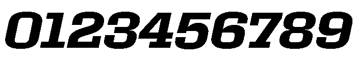 Roster Expanded Semi Bold Italic Font OTHER CHARS