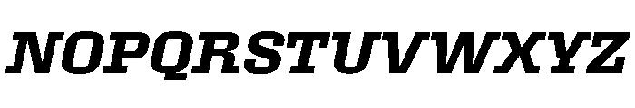 Roster Expanded Semi Bold Italic Font UPPERCASE