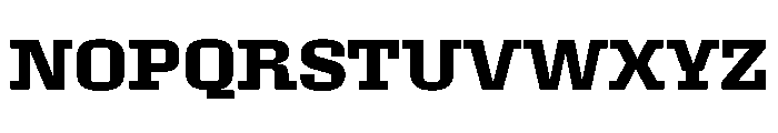 Roster Expanded Semi Bold Font UPPERCASE