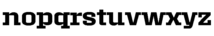Roster Expanded Semi Bold Font LOWERCASE