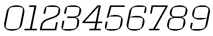 Roster Extra Light Italic Font OTHER CHARS