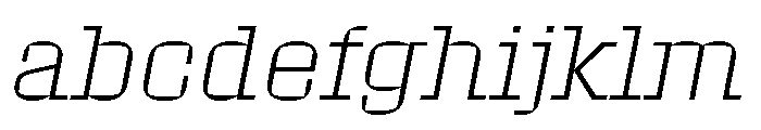 Roster Extra Light Italic FONT