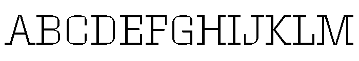 Roster Extra Light Font UPPERCASE