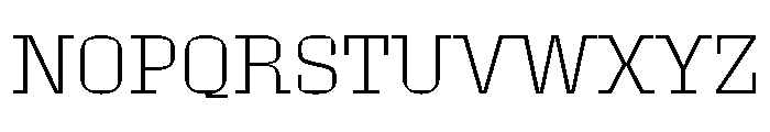 Roster Extra Light Font UPPERCASE