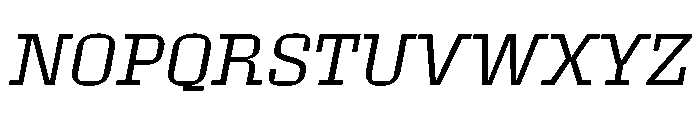 Roster Light Italic Font UPPERCASE
