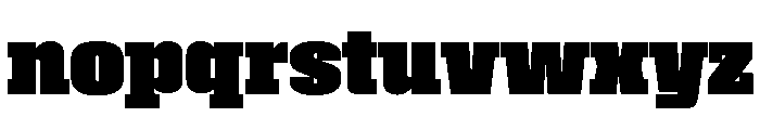 Roster Narrow Black Font LOWERCASE