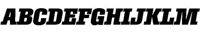 Roster Narrow Bold Italic Font UPPERCASE