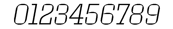 Roster Narrow Extra Light Italic Font OTHER CHARS