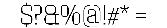 Roster Narrow Extra Light Font OTHER CHARS