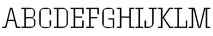 Roster Narrow Extra Light Font UPPERCASE