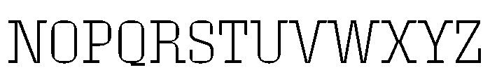 Roster Narrow Extra Light Font UPPERCASE