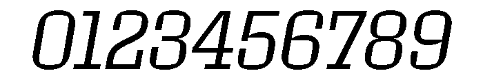 Roster Narrow Light Italic Font OTHER CHARS