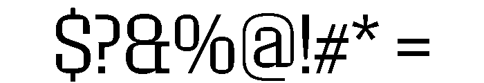 Roster Narrow Light Font OTHER CHARS