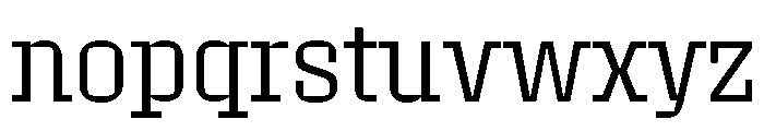 Roster Narrow Light Font LOWERCASE