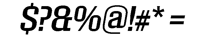 Roster Narrow Regular Italic Font OTHER CHARS