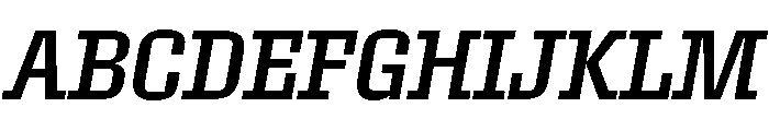 Roster Narrow Regular Italic Font UPPERCASE
