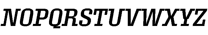 Roster Narrow Regular Italic Font UPPERCASE