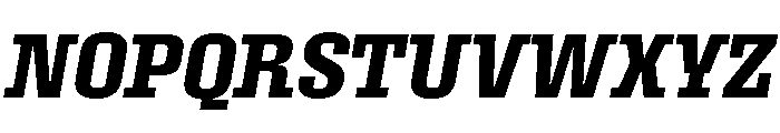 Roster Narrow Semi Bold Italic Font UPPERCASE