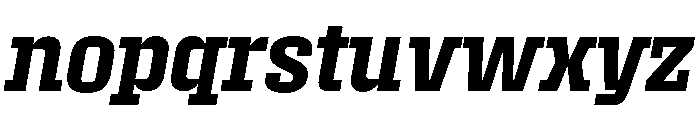 Roster Narrow Semi Bold Italic Font LOWERCASE