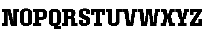 Roster Narrow Semi Bold Font UPPERCASE