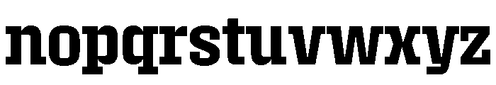 Roster Narrow Semi Bold Font LOWERCASE