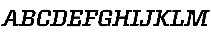 Roster Regular Italic Font UPPERCASE