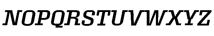 Roster Regular Italic Font UPPERCASE