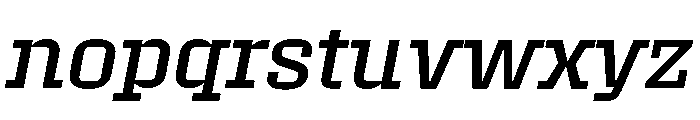 Roster Regular Italic Font LOWERCASE