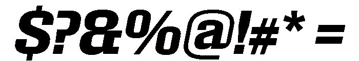 Roster Semi Bold Italic Font OTHER CHARS