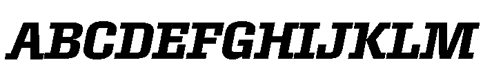 Roster Semi Bold Italic Font UPPERCASE
