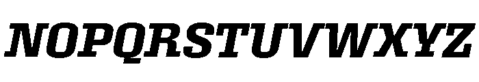 Roster Semi Bold Italic Font UPPERCASE