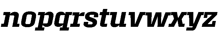 Roster Semi Bold Italic Font LOWERCASE