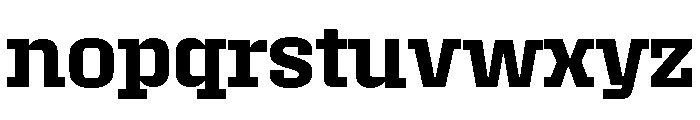 Roster Semi Bold Font LOWERCASE