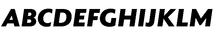 Rowton Black Italic Font UPPERCASE