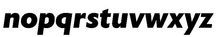 Rowton Black Italic Font LOWERCASE