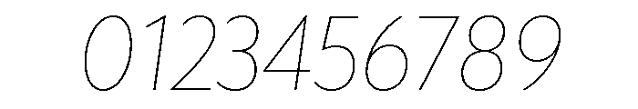 Rowton Hairline Italic Font OTHER CHARS