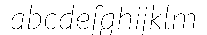 Rowton Hairline Italic FONT