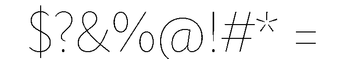Rowton Hairline Font OTHER CHARS